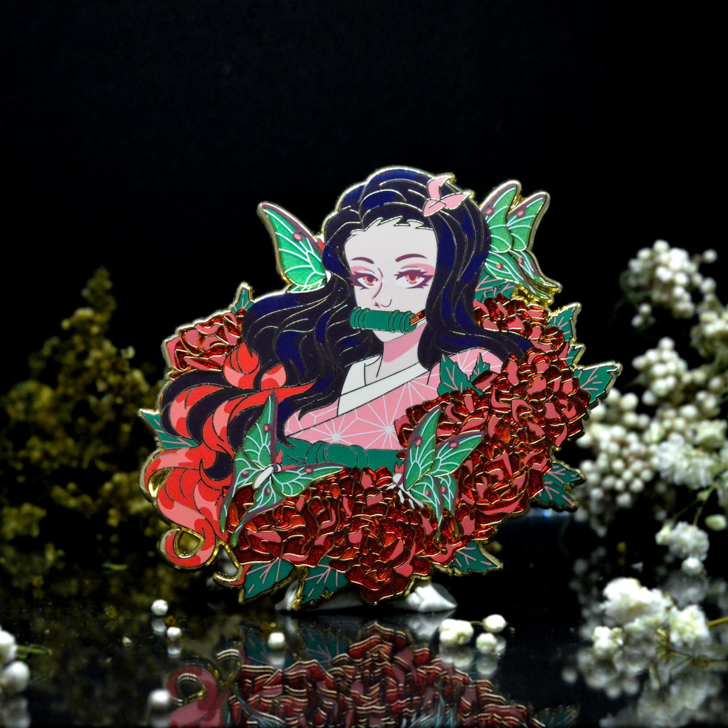 Dusks Wings Nezuko Enamel Pin | Demon Slayer