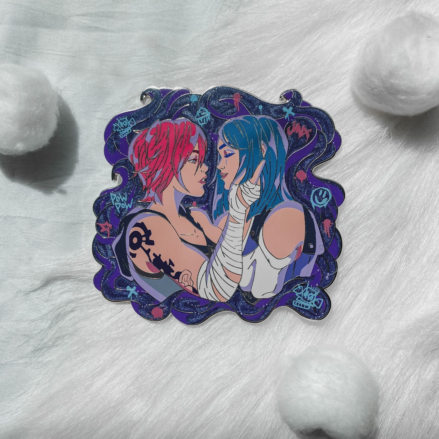 Oil & Water CaitVi Pride Enamel Pin | Arcane