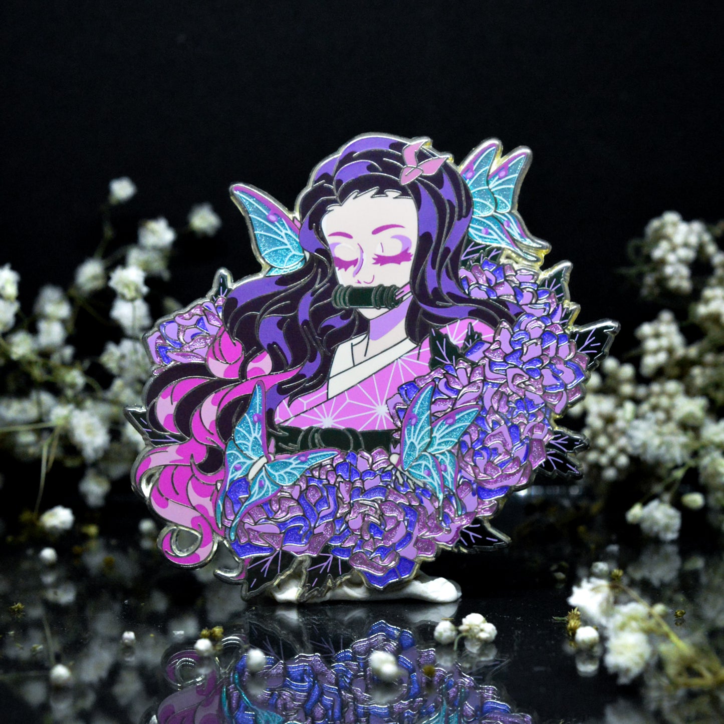 Dusks Wings Nezuko Enamel Pin | Demon Slayer