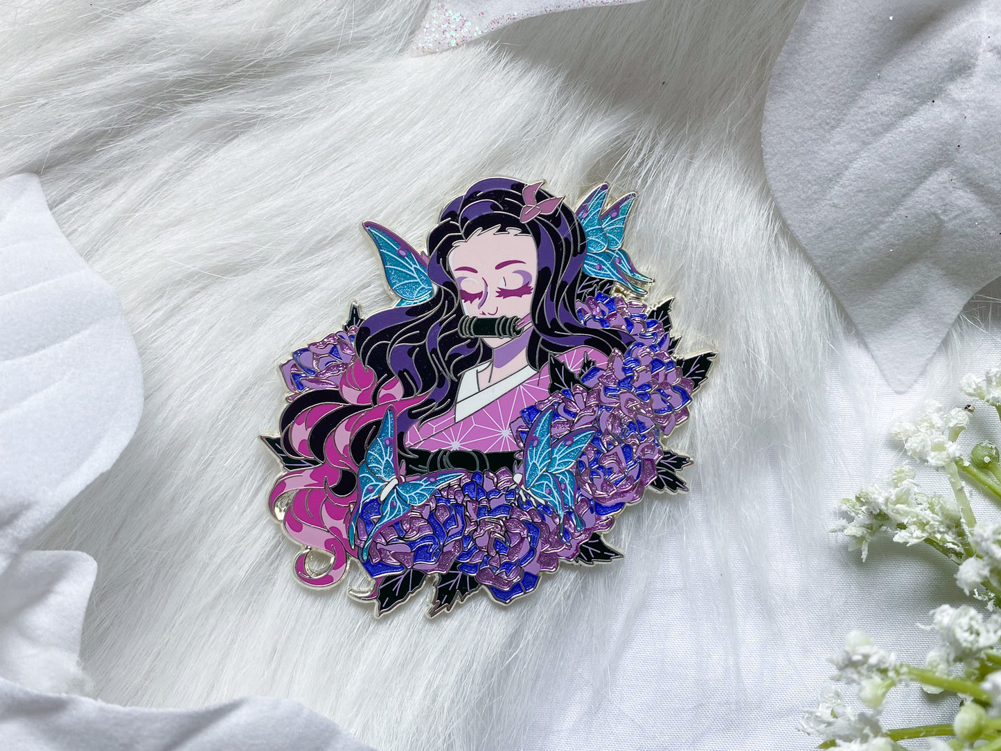 Dusks Wings Nezuko Enamel Pin | Demon Slayer