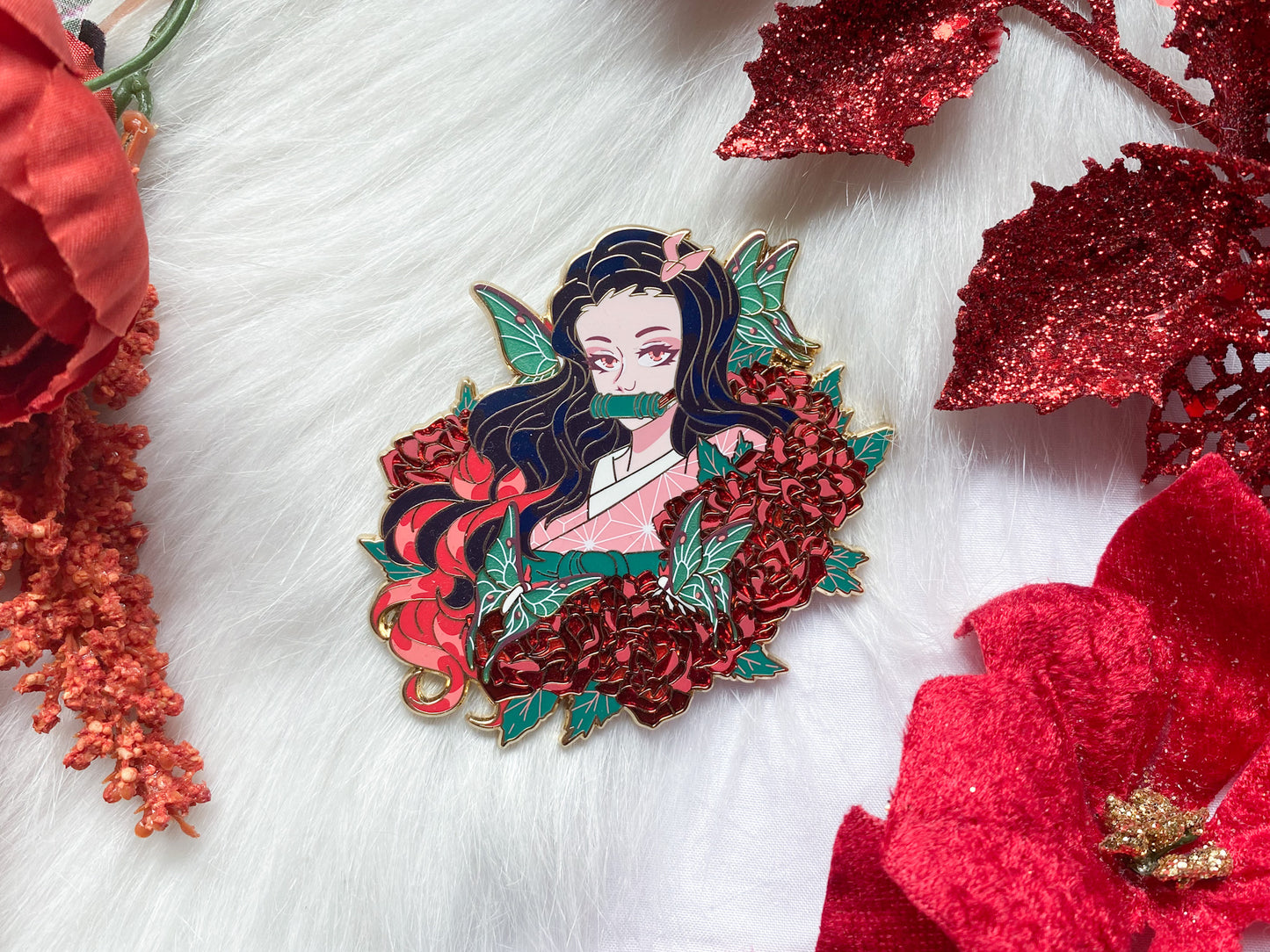 Dusks Wings Nezuko Enamel Pin | Demon Slayer