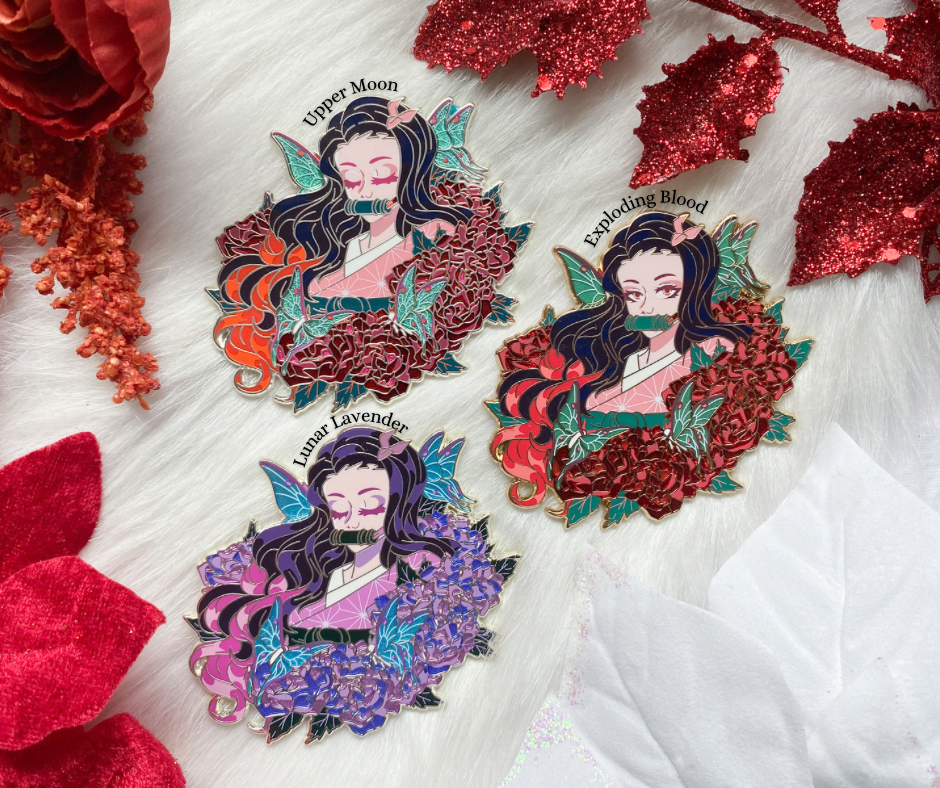 Dusks Wings Nezuko Enamel Pin | Demon Slayer
