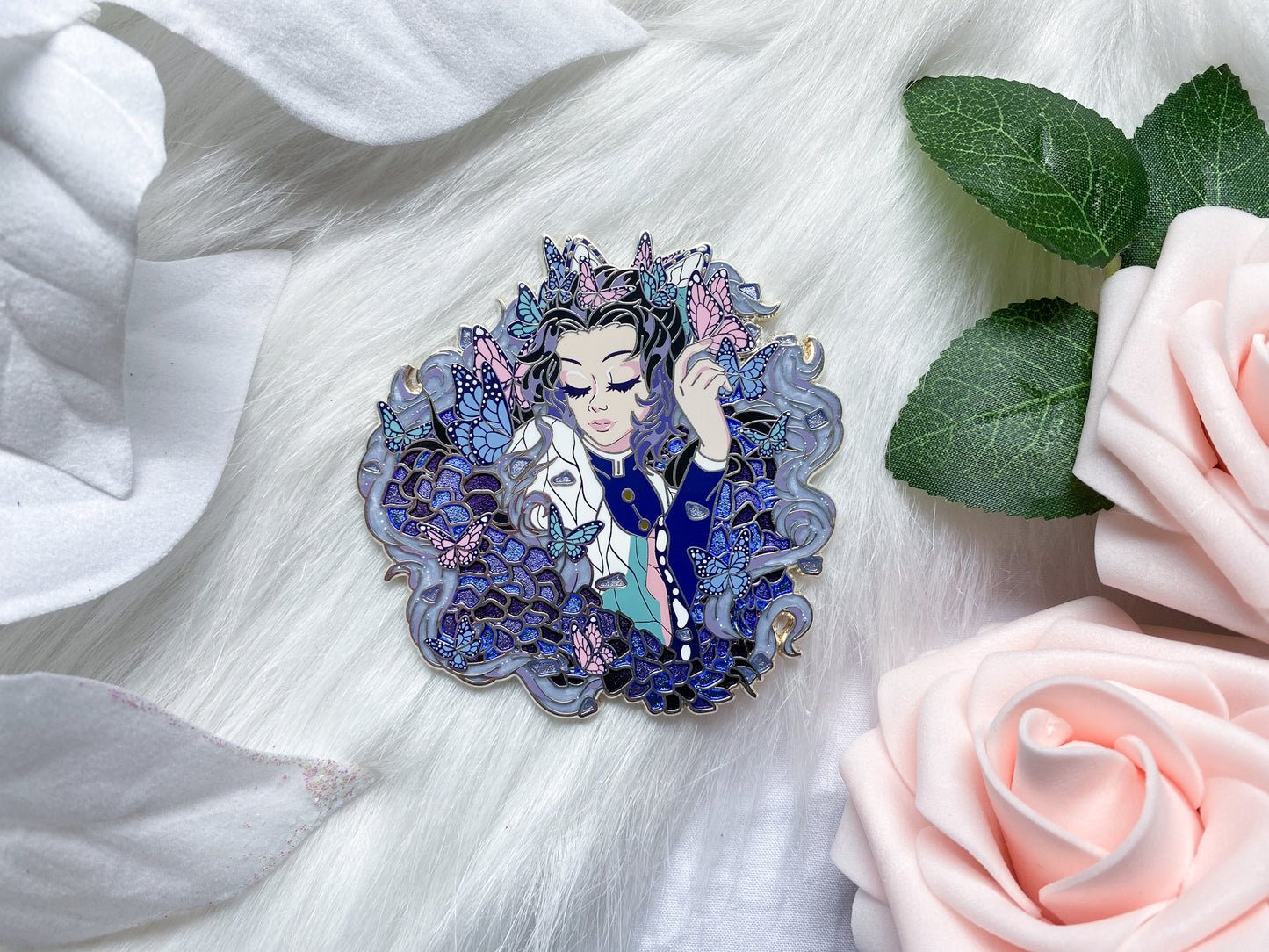 Winged Crown Shinobu Enamel Pin | Demon Slayer