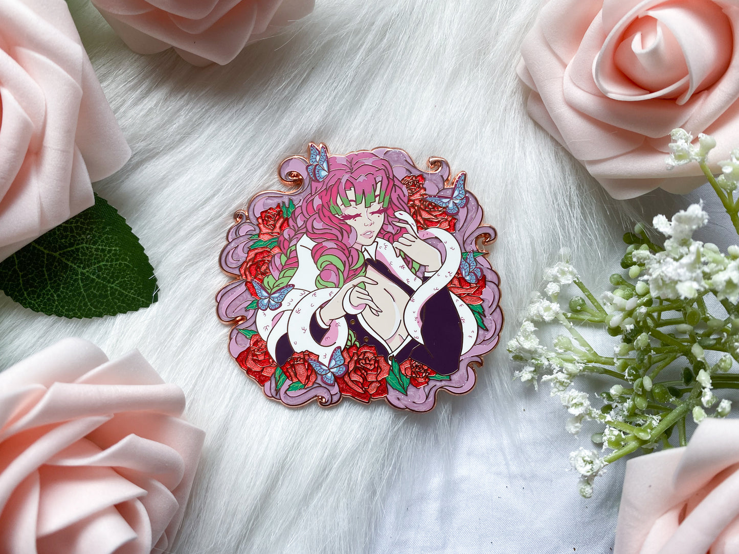Poisonous Wings Mitsuri Enamel Pin | Demon Slayer