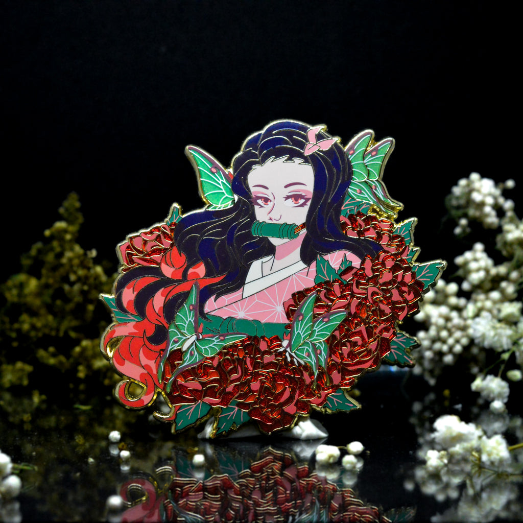 Dusks Wings Nezuko Enamel Pin | Demon Slayer