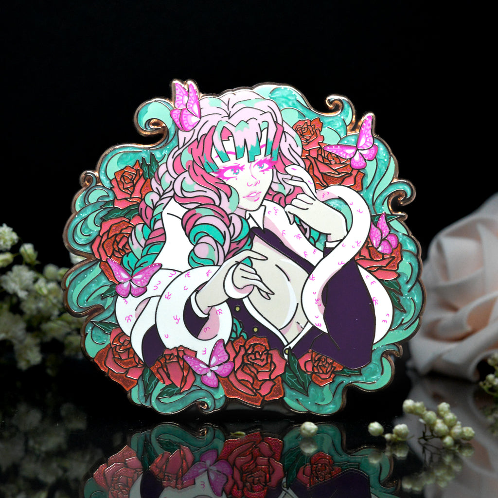 Poisonous Wings Mitsuri Enamel Pin | Demon Slayer