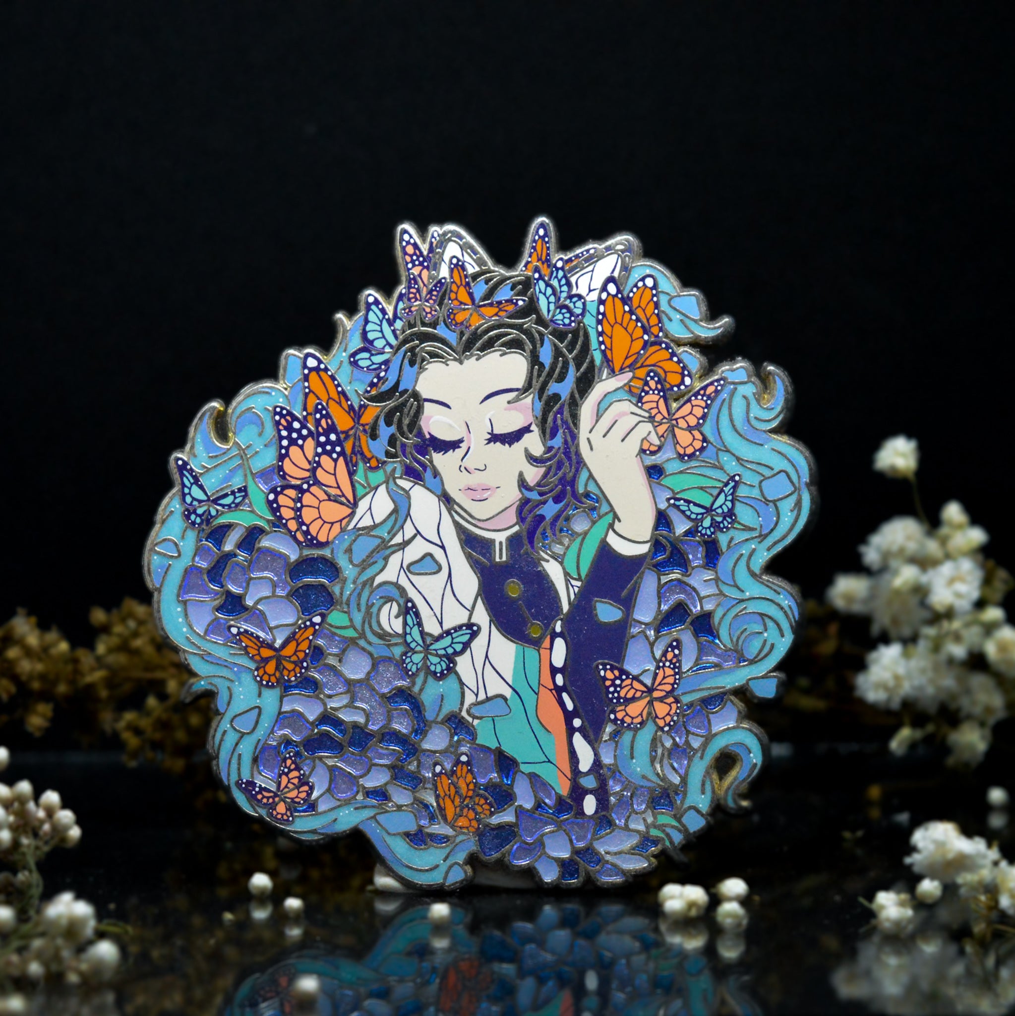 Winged Crown Shinobu Enamel Pin | Demon Slayer