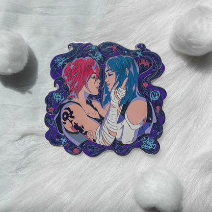 Oil & Water CaitVi Pride Enamel Pin | Arcane