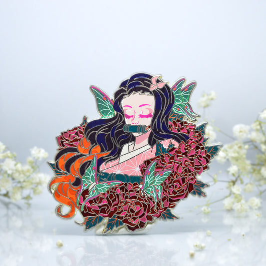 Dusks Wings Nezuko Enamel Pin | Demon Slayer