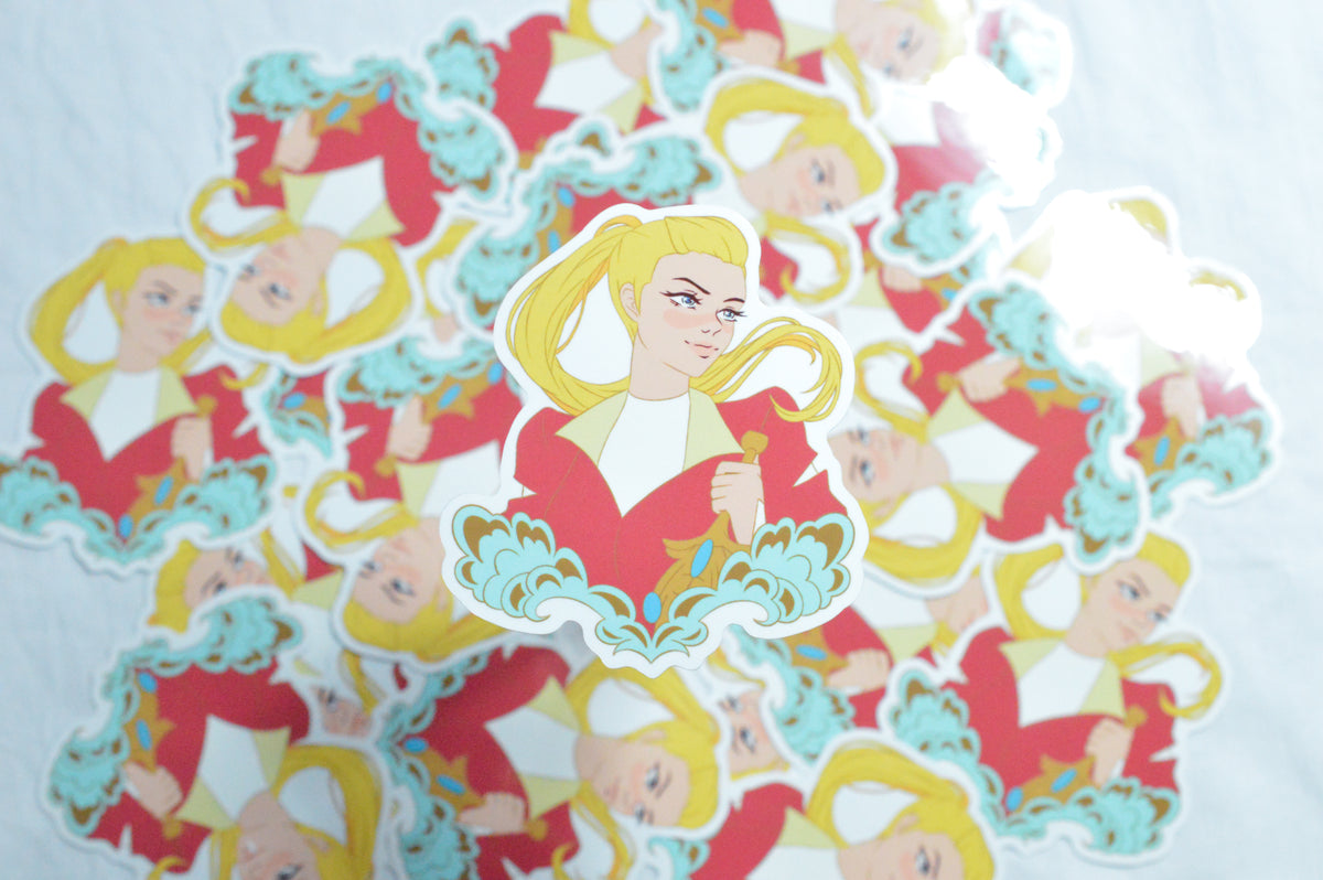 Adora Vinyl Sticker | She-Ra and the Princesses of Power