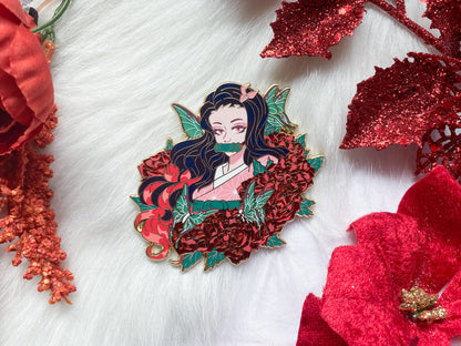 Dusks Wings Nezuko Enamel Pin | Demon Slayer