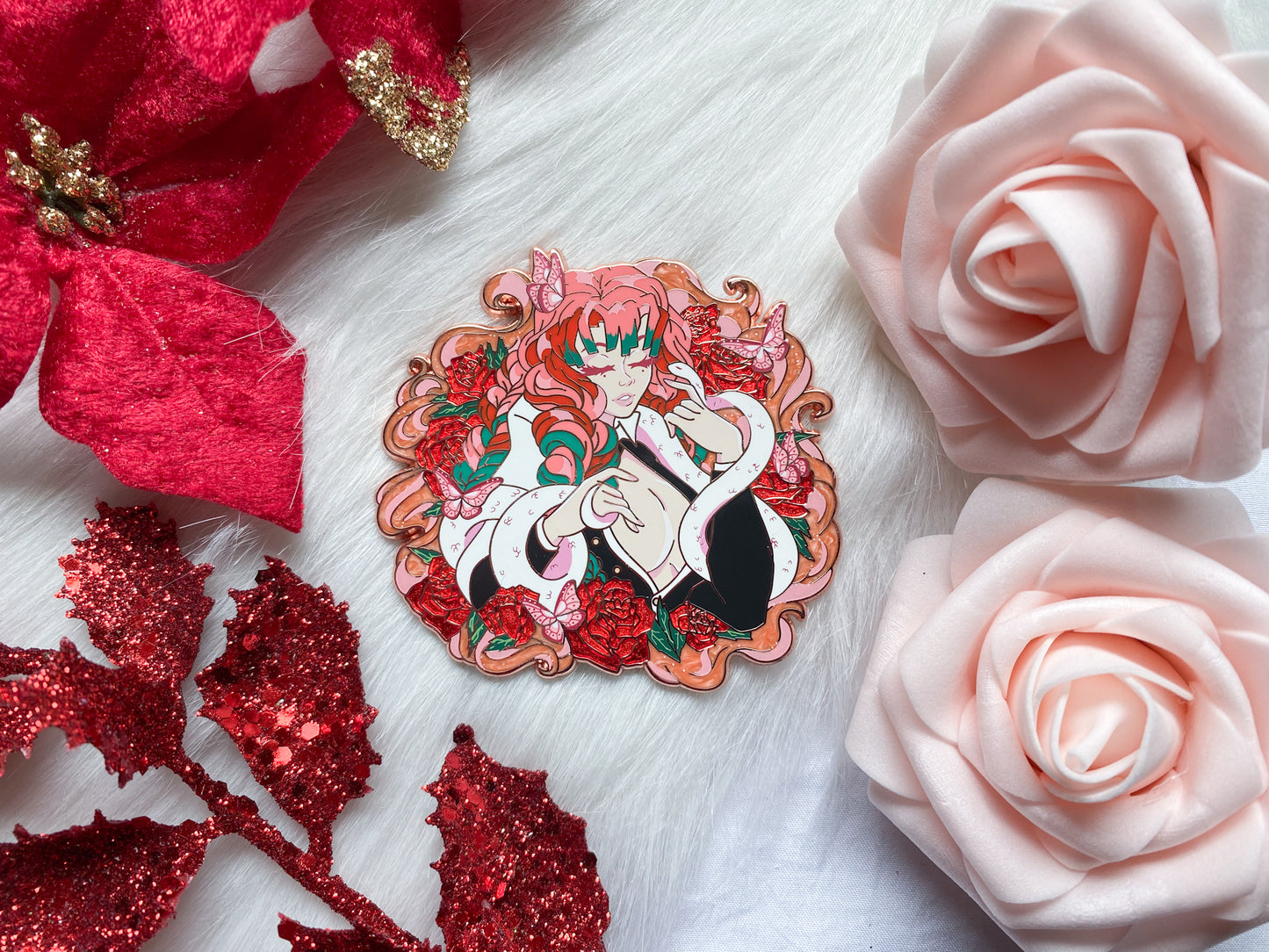 Poisonous Wings Mitsuri Enamel Pin | Demon Slayer