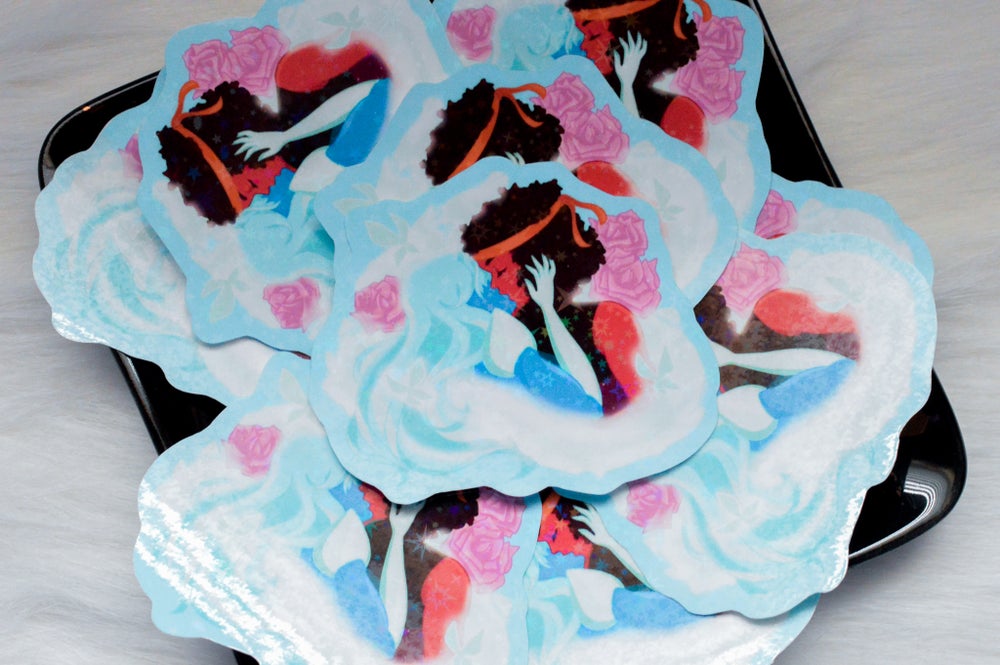 Ruby & Sapphire Holographic Sticker | Steven Universe