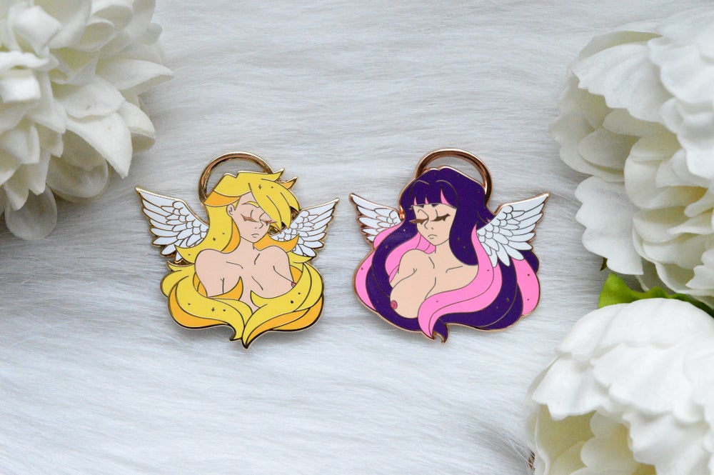 Stocking Enamel Pin | Panty and Stocking with Garterbelt